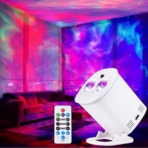 LED Galaxy Projector Night Light - White
